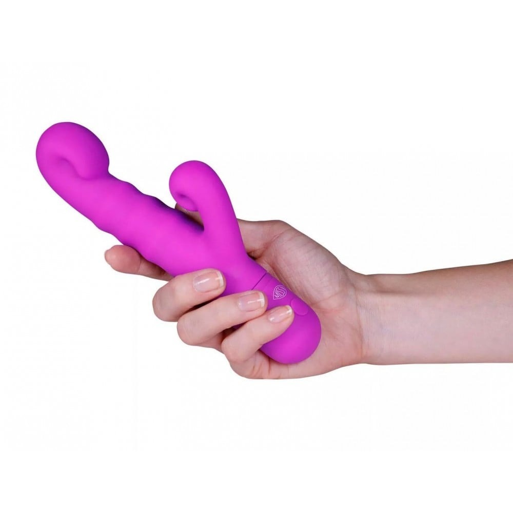 Вибратор-кролик - Вибратор-кролик Peachy Pretty Violet Miss V, розовый 1