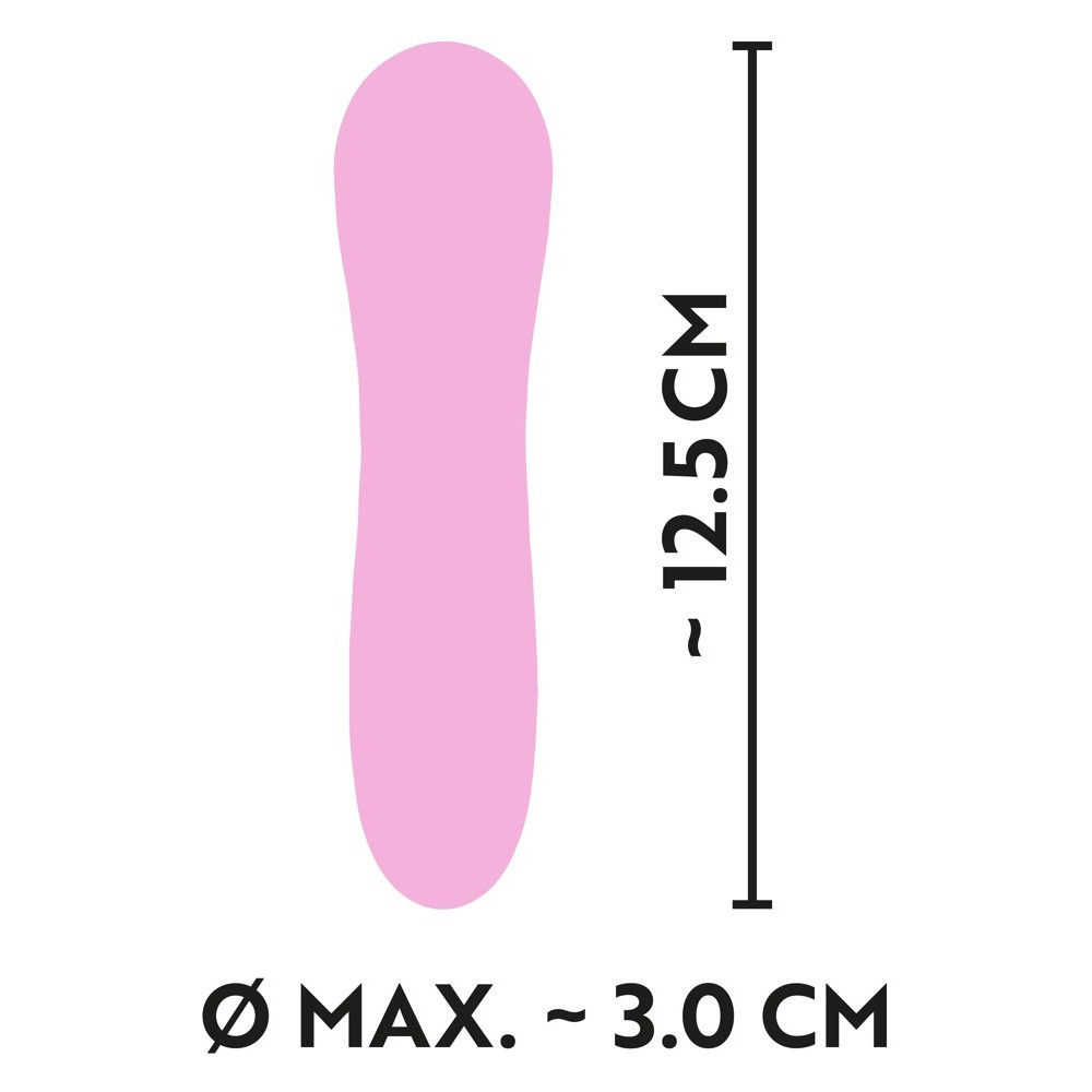 Секс игрушки - Мини-вибратор с волнообразным рельефом Cuties, розовый 1