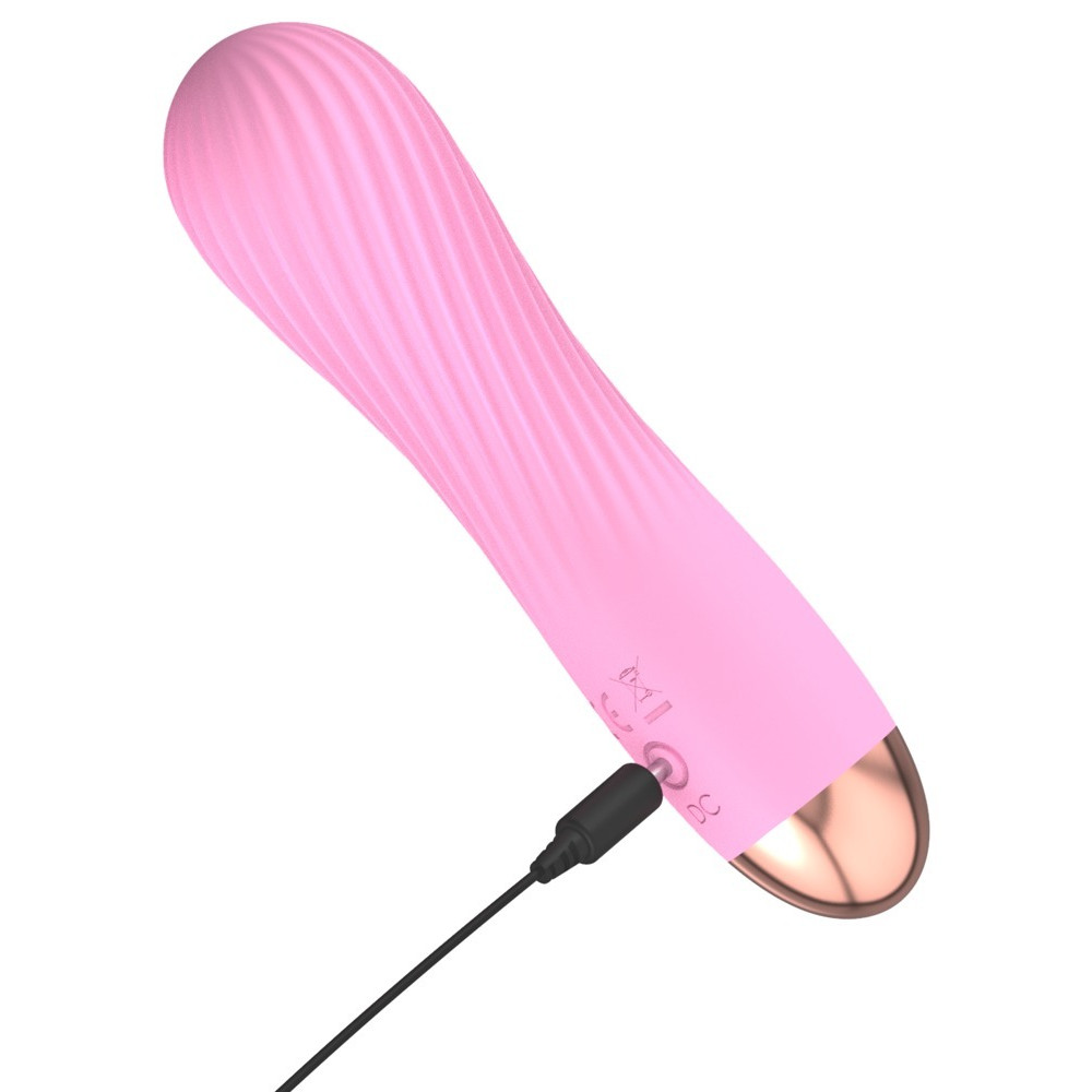 Секс игрушки - Мини-вибратор с волнообразным рельефом Cuties, розовый 3