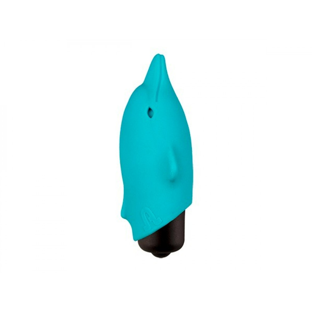 Секс игрушки - Мини-вибратор в виде дельфинчика, голубой, Adrien Lastic Pocket Vibe Flippy Blue, 7,5 х 2,5 см 1