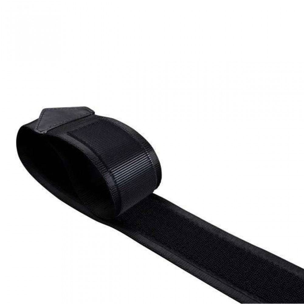 БДСМ игрушки - Бандажный набор фиксаторов для тела со съемными наручниками Lockink черный 1