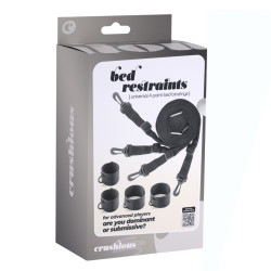 Набор универсальных фиксаторов под матрас CRUSHIOUS, чёрный