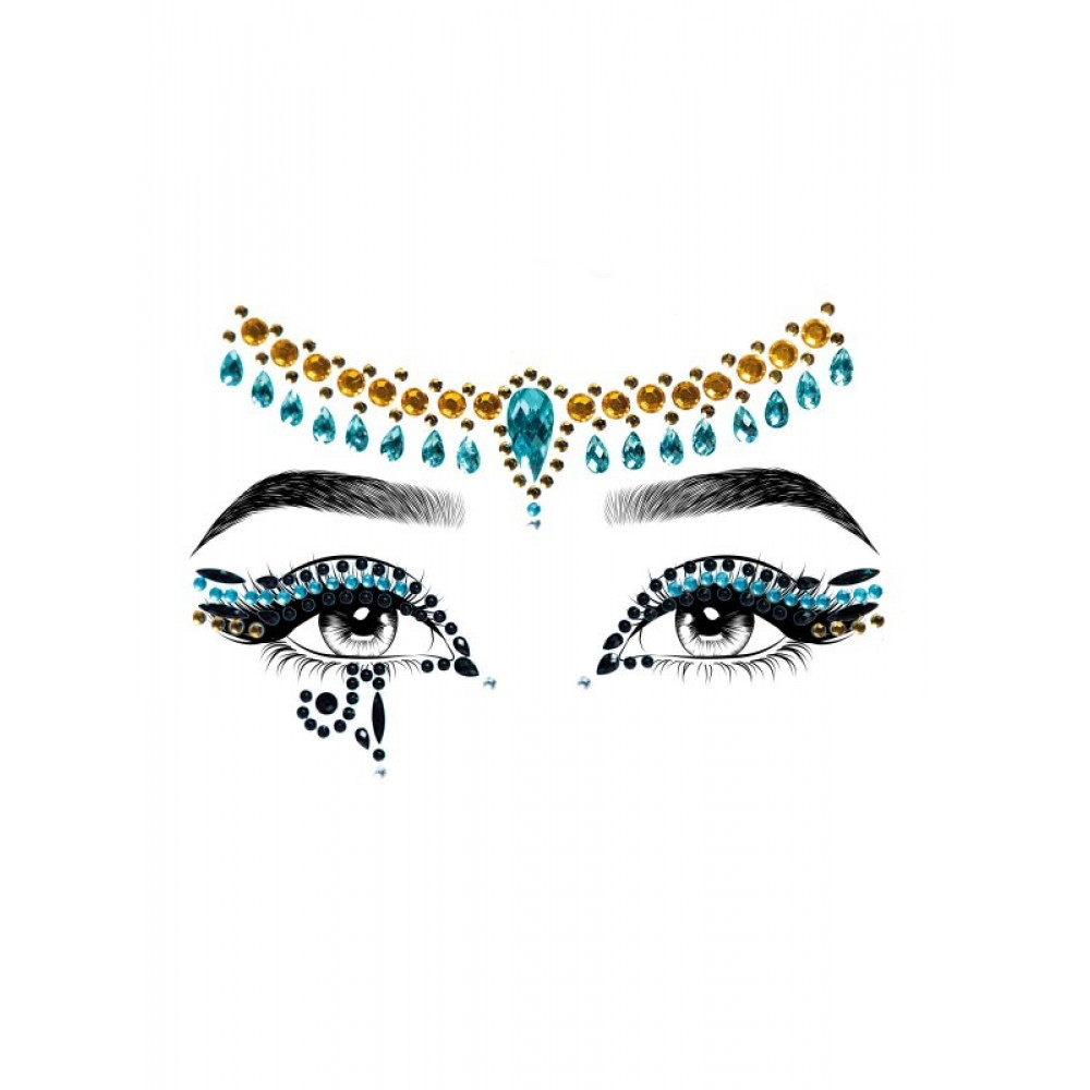 Разное - Наклейка с драгоценностями Leg Avenue Клеопатры Cleopatra face jewels sticker 3