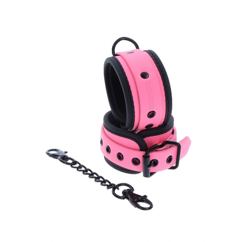  - Наручники, що світяться в темряві Taboom Glow In The Dark Wrist Cuffs, рожеві 6