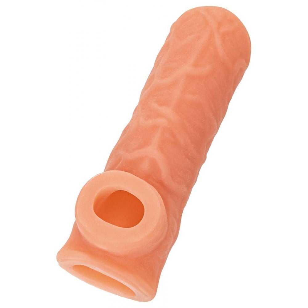  - Насадка на член з відкритою головкою та отвором для мошонки Kokos 12 см. NS 001-M 2