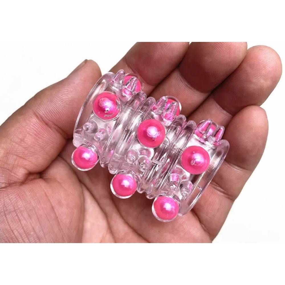 Разное - Насадка стимулирующая AR028-01 Pink, ( 1 шт ) 3