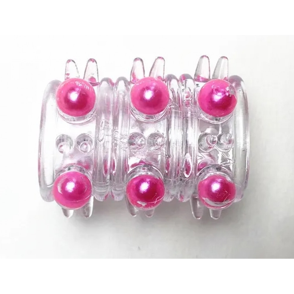 Разное - Насадка стимулирующая AR028-01 Pink, ( 1 шт ) 1