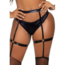 Пояс для чулок сексуальный с гартерами One Size Leg Avenue Money Maker, черный