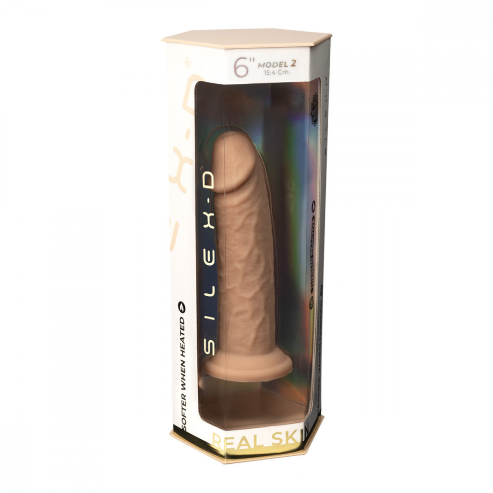 Разное - Реалистичный фаллоимитатор Silexd Real Skin Model 2 (6