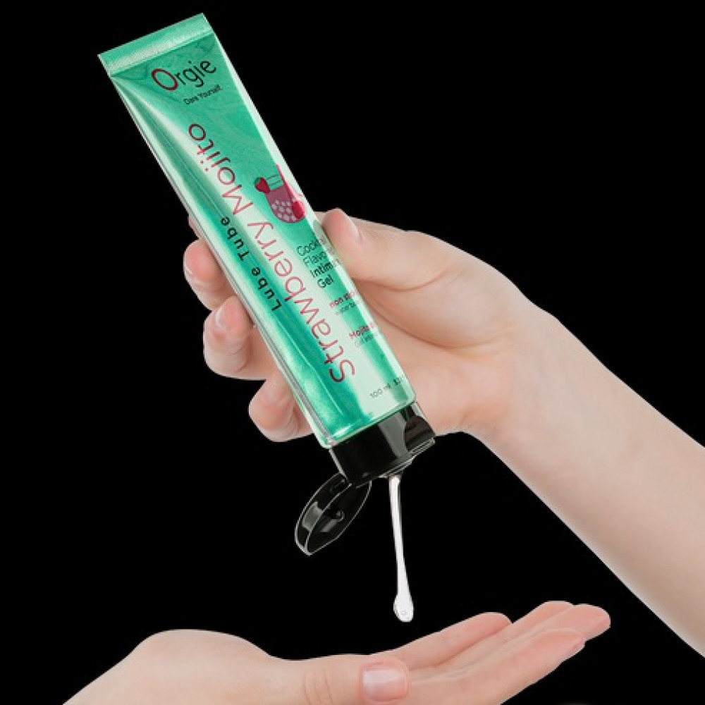 Разное - Съедобный лубрикант КЛУБНИЧНЫЙ МОХИТО Orgie Cocktail Flavored на водной основе, 100 мл 4