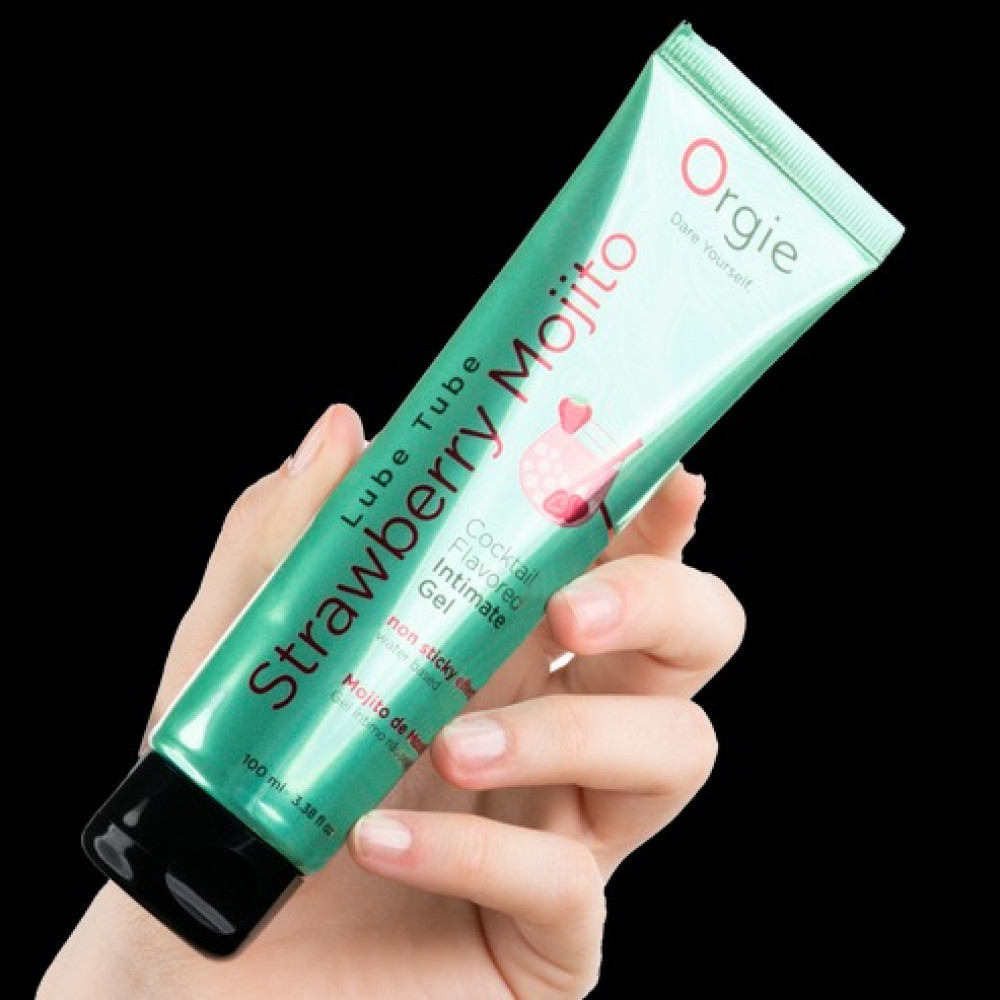 Разное - Съедобный лубрикант КЛУБНИЧНЫЙ МОХИТО Orgie Cocktail Flavored на водной основе, 100 мл 3