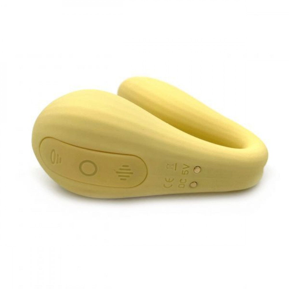 Вибраторы вакуумные - Вакуумный вагинально-клиторальный стимулятор Magic Motion Bobi Yellow, управление со смартфона 4
