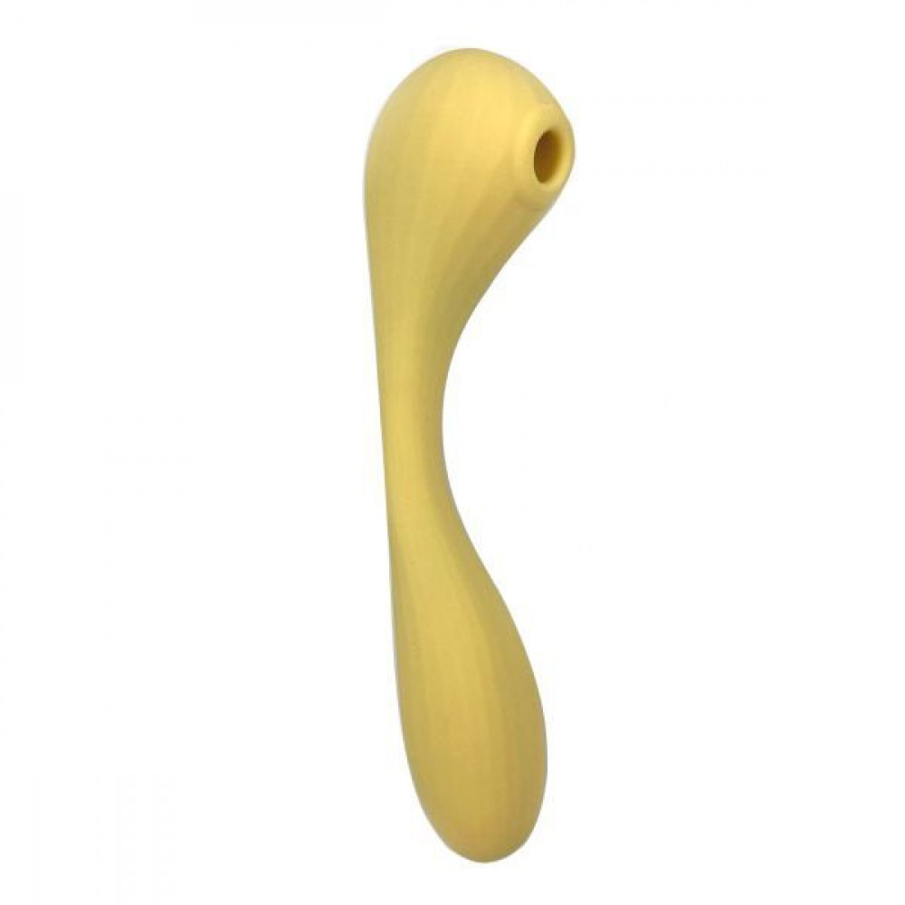 Вибраторы вакуумные - Вакуумный вагинально-клиторальный стимулятор Magic Motion Bobi Yellow, управление со смартфона 1