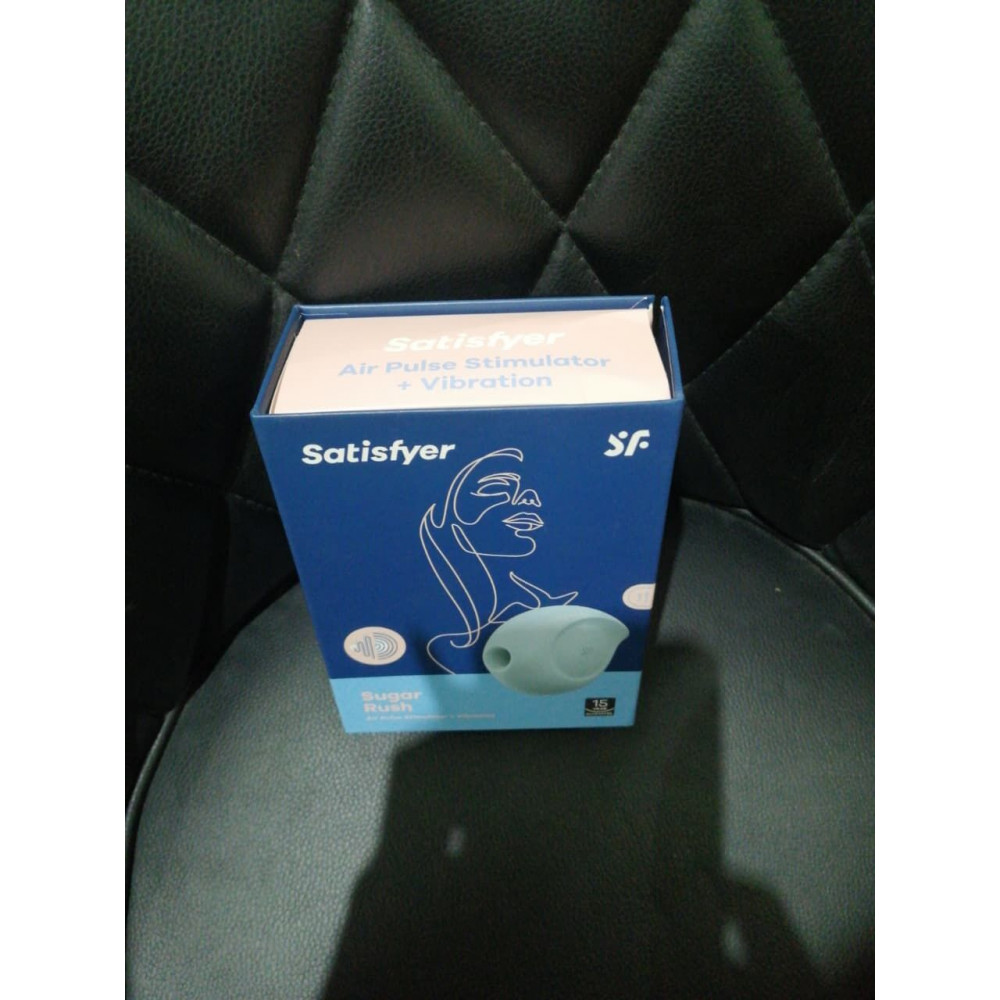 Секс игрушки - Вакуумный клиторальный стимулятор с вибрацией Satisfyer Sugar Rush Blue (мятая упаковка!!!) 1