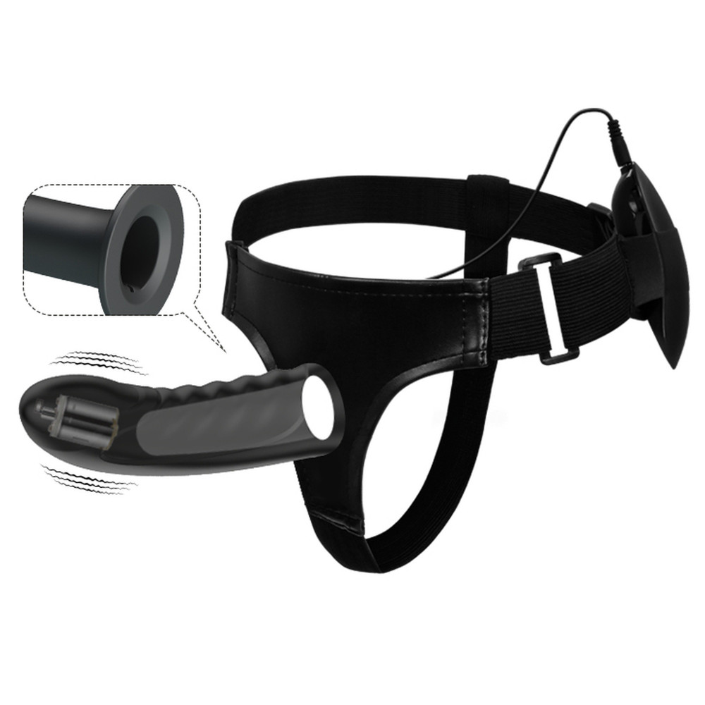 Різне - Страпон фаллопротез з вібрацією Pretty Love Marvin чорний, 16.2 х 4.2 см 1