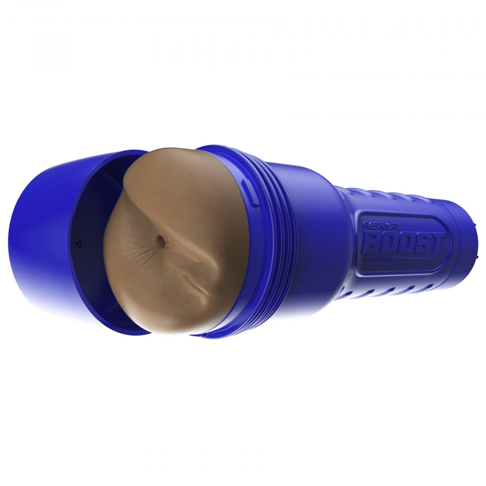 Мастурбаторы без вибрации - Мастурбатор-попка Fleshlight Boost Blast Female Medium Dark Flesh, плавающие кольца Turbo Tech 6