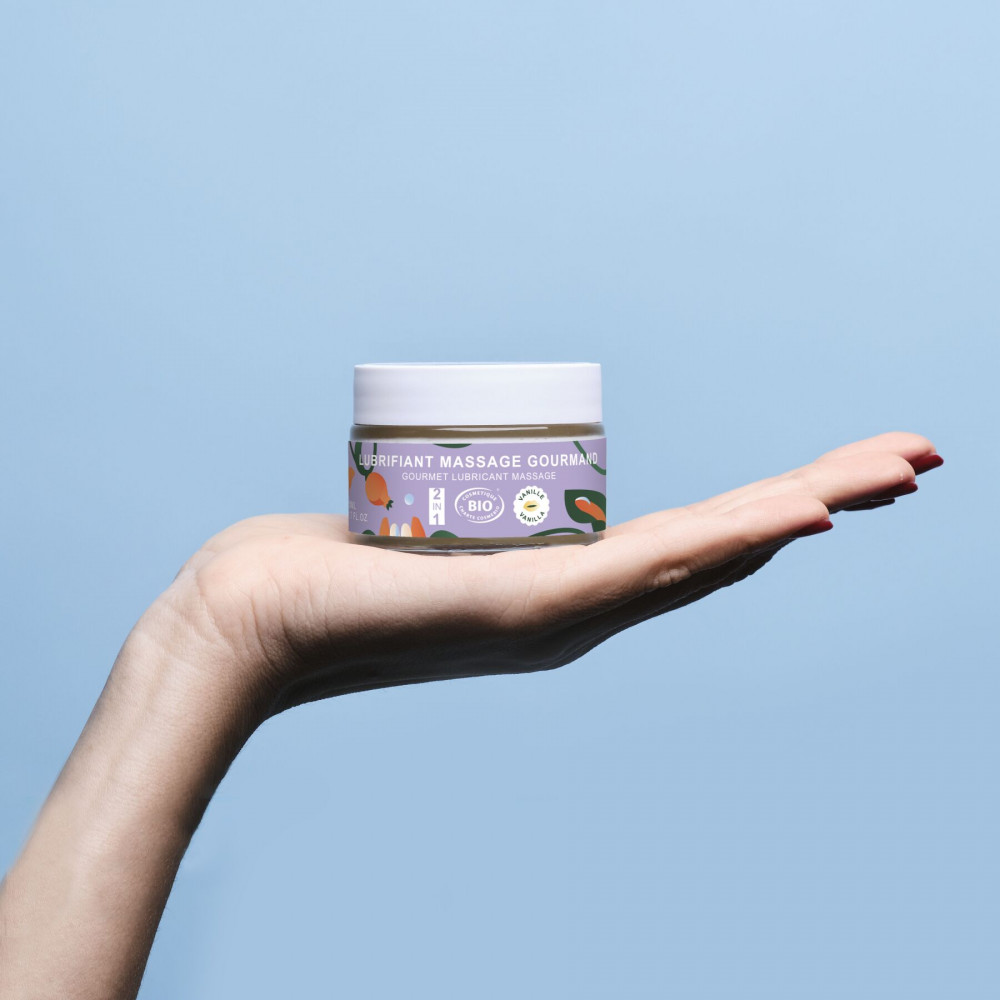 Для масажу - Масажна олія-лубрикант з ароматом та смаком ванілі Goliate Couple Gourmand Vanille 50 мл 8