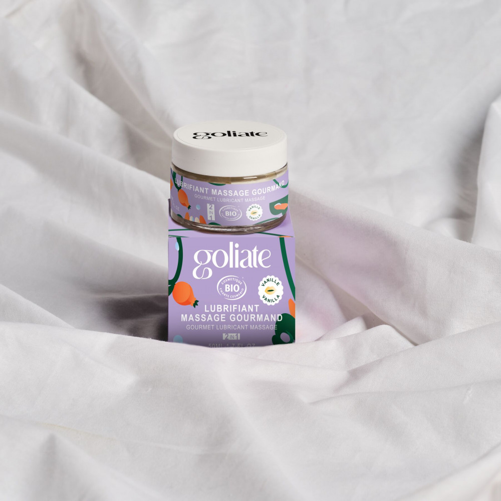 Для масажу - Масажна олія-лубрикант з ароматом та смаком ванілі Goliate Couple Gourmand Vanille 50 мл 1