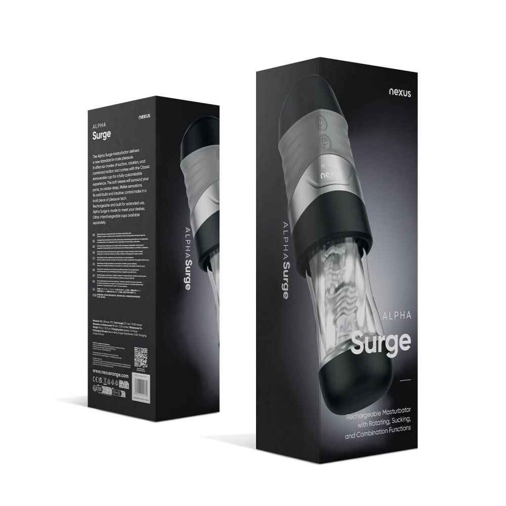 Мастурбаторы с вибрацией - Мастурбатор Nexus Alpha Surge 1
