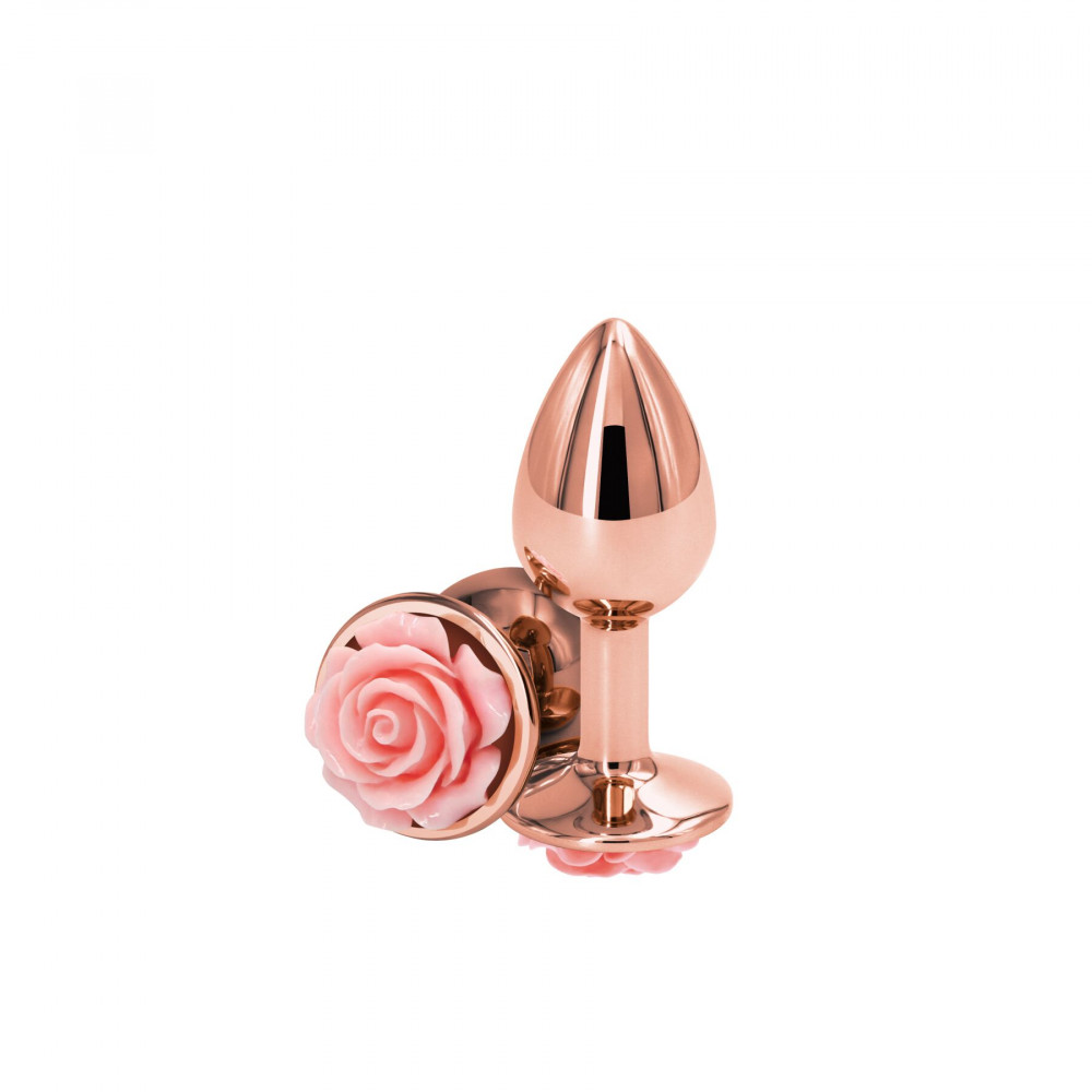 Анальные игрушки без вибрации - Анальная пробка NS Novelties Rear Assets - Rose - Small - Pink