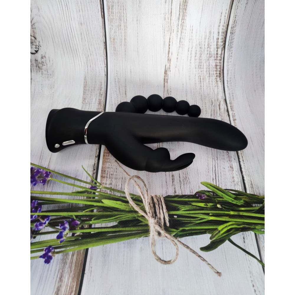 Вибратор-кролик - Тройной вибратор Happy Rabbit Triple Curve 1