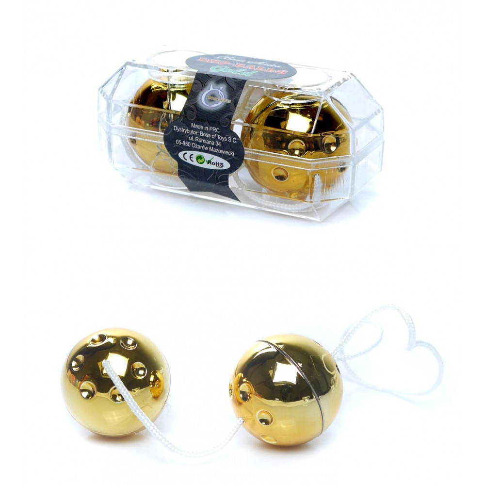 Вагинальные шарики - Вагинальные шарики Duo balls Gold, BS6700022
