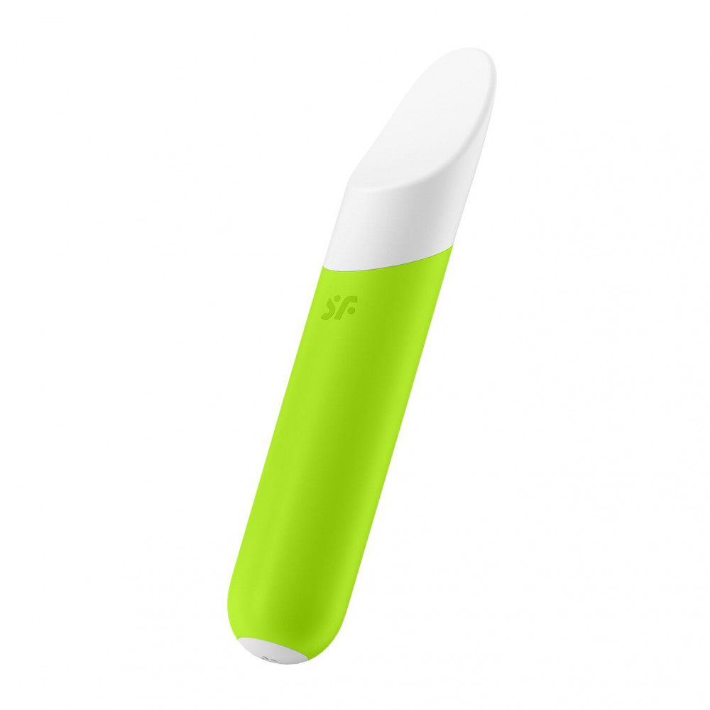 Клиторальный вибратор - Минивибратор с гибким язычком Satisfyer Ultra Power Bullet 7 Green