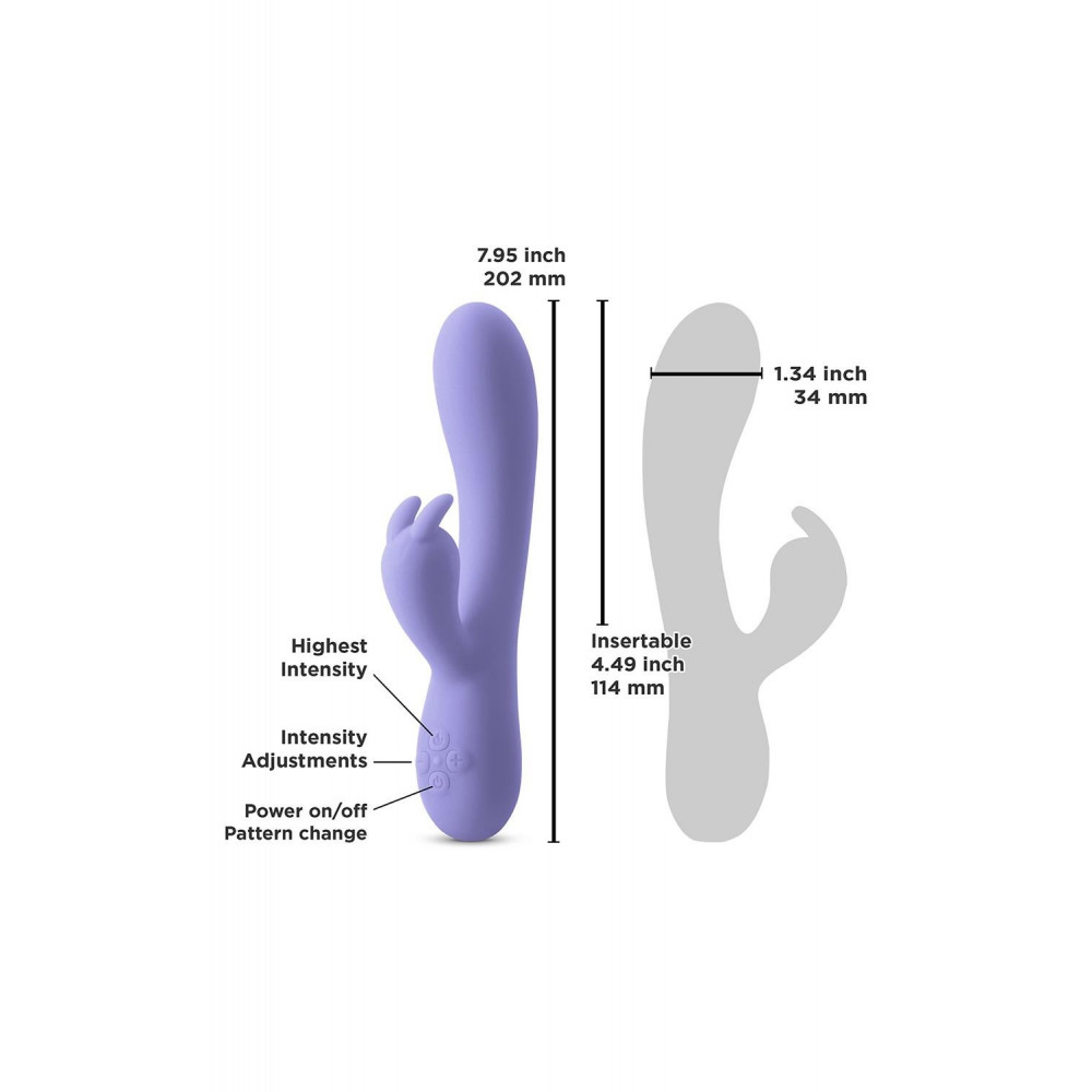  - Вібратор кролик NS Novelties INYA LUV BUNNY PURPLE 2