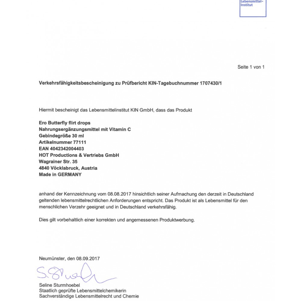 Возбуждающие препараты - Возбуждающие капли для двоих ERO Butterfly Flirt Drops, 30 мл 5