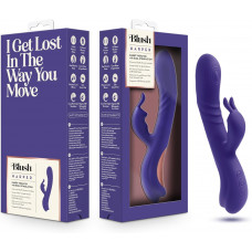 Вибратор кролик Blush Harper с G-точечной стимуляцией, синий