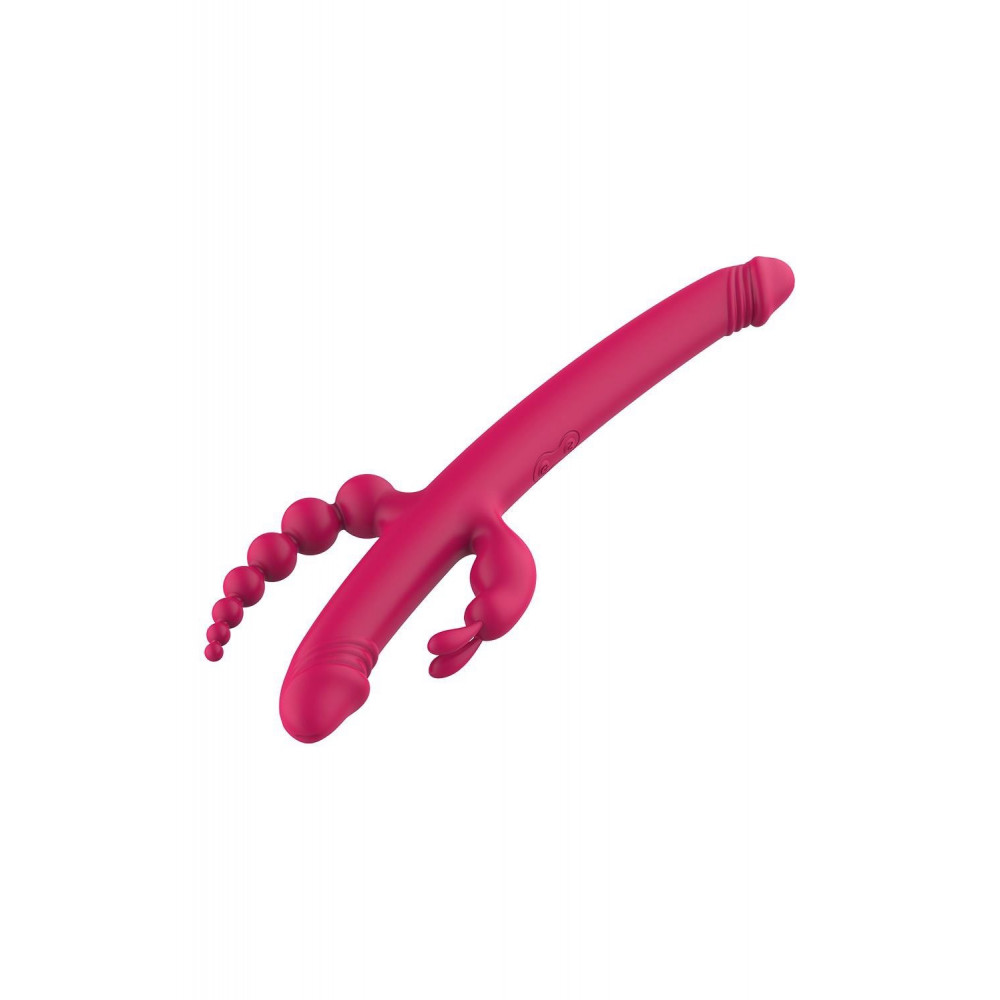 Двусторонние дилдо и фаллоимитаторы - Вибратор Dreamtoys Anywhere Pleasure Vibe, розовый, 3,5 см 3