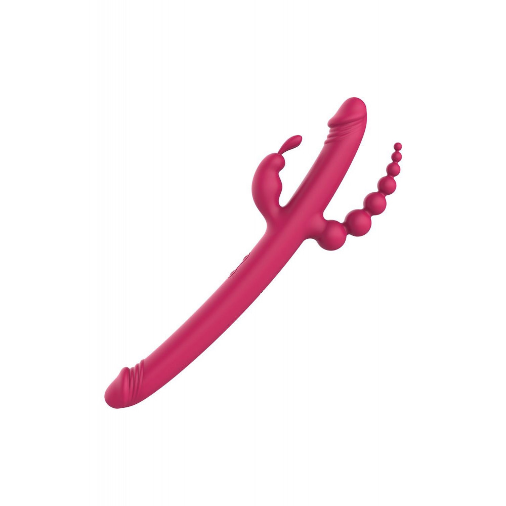 Двусторонние дилдо и фаллоимитаторы - Вибратор Dreamtoys Anywhere Pleasure Vibe, розовый, 3,5 см 4
