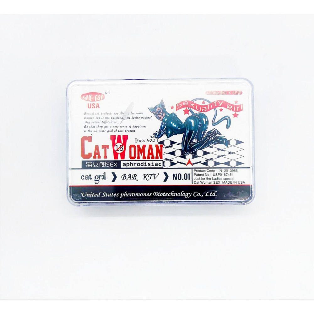 Возбуждающие капли - Высокоэффективные женские возбуждающие капли «Woman Cat» упаковка 4шт 2