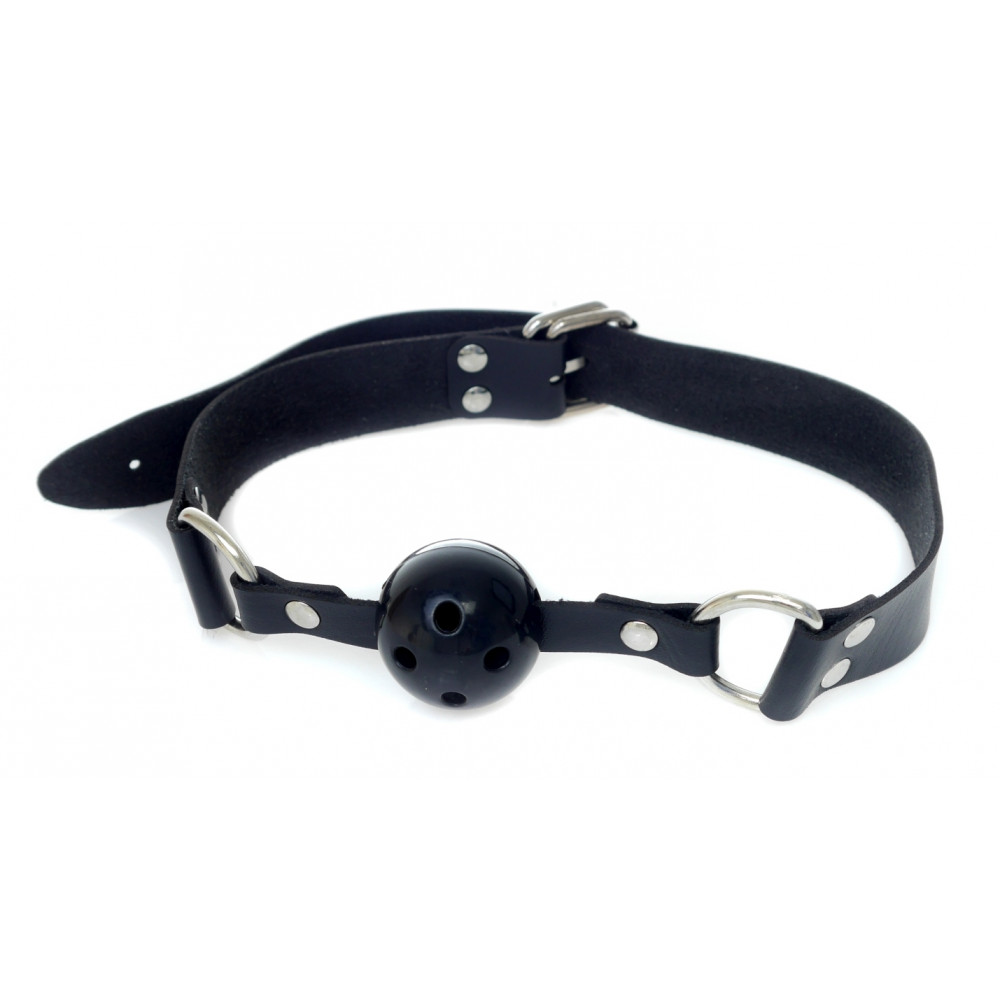 Электростимуляторы - Кляп Fetish Boss Series - Ball Gag rubber Black 2, BS6100033 6