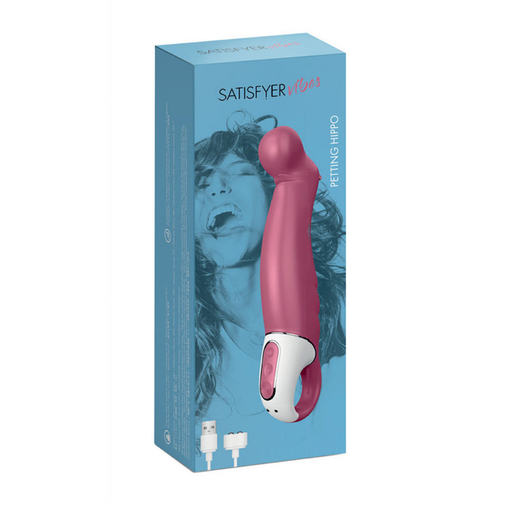 Стимулятор точки G - T360061 Вибратор SATISFYER VIBES PETTING HIPPO 3