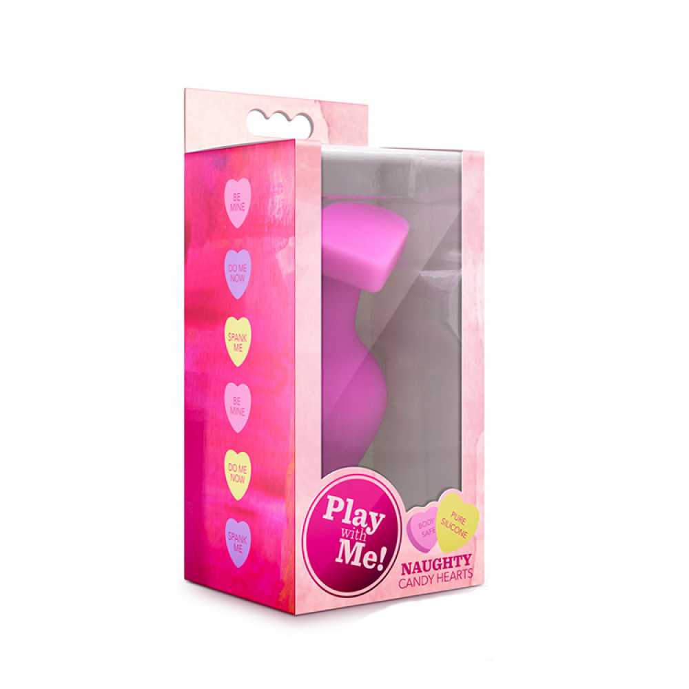 Секс игрушки - Анальный плаг PLAY WITH ME CANDY HEART BE MINE PINK 3