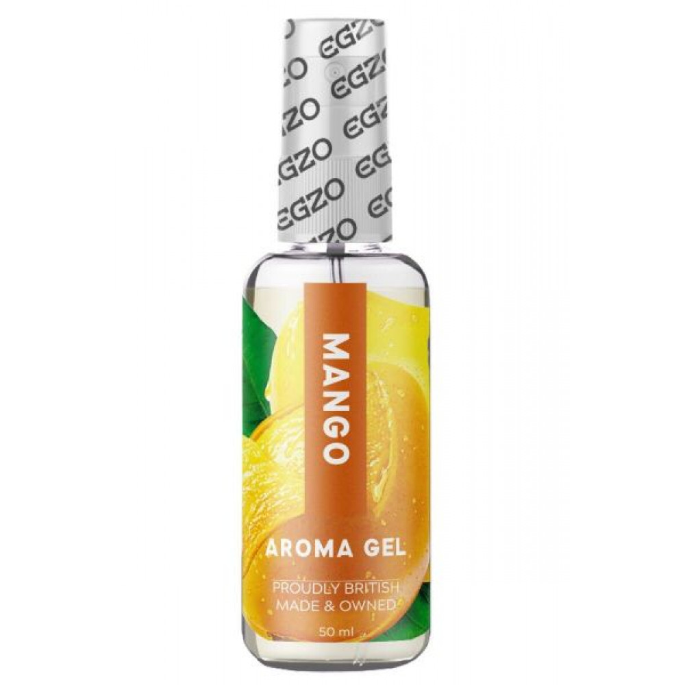 Оральные смазки - Съедобный гель-лубрикант EGZO AROMA GEL - Манго, 50 мл 1