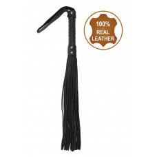 Флогер з натуральної шкіри Flirty Hard Leather - Black, BG-00002