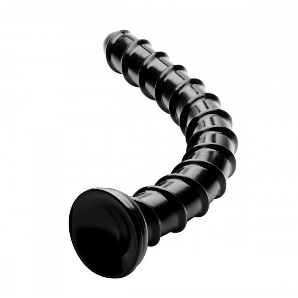 Анальні іграшки без вібрації - Анальний плаг для фістингу Swirl Thick Anal Snake 45,7 см 2