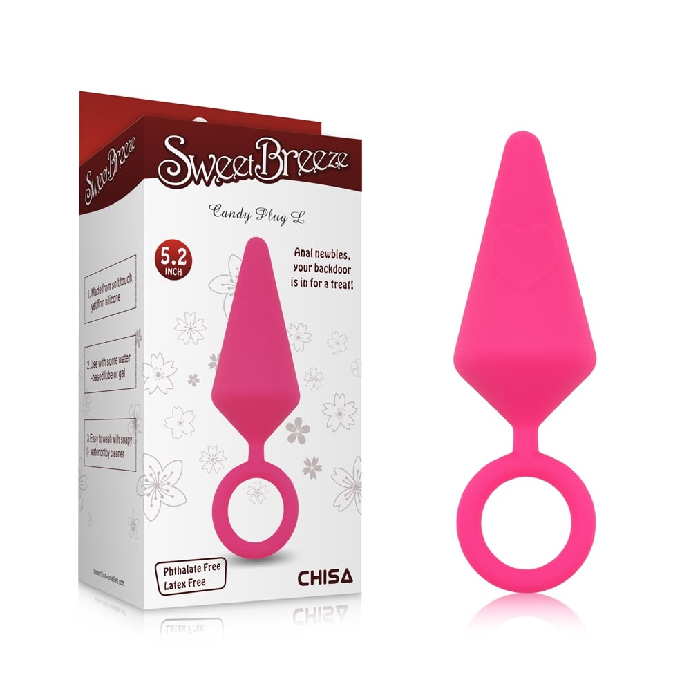 Секс игрушки - Анальная пробка Candy Plug L Рожевий 13.2 х 4 см 4