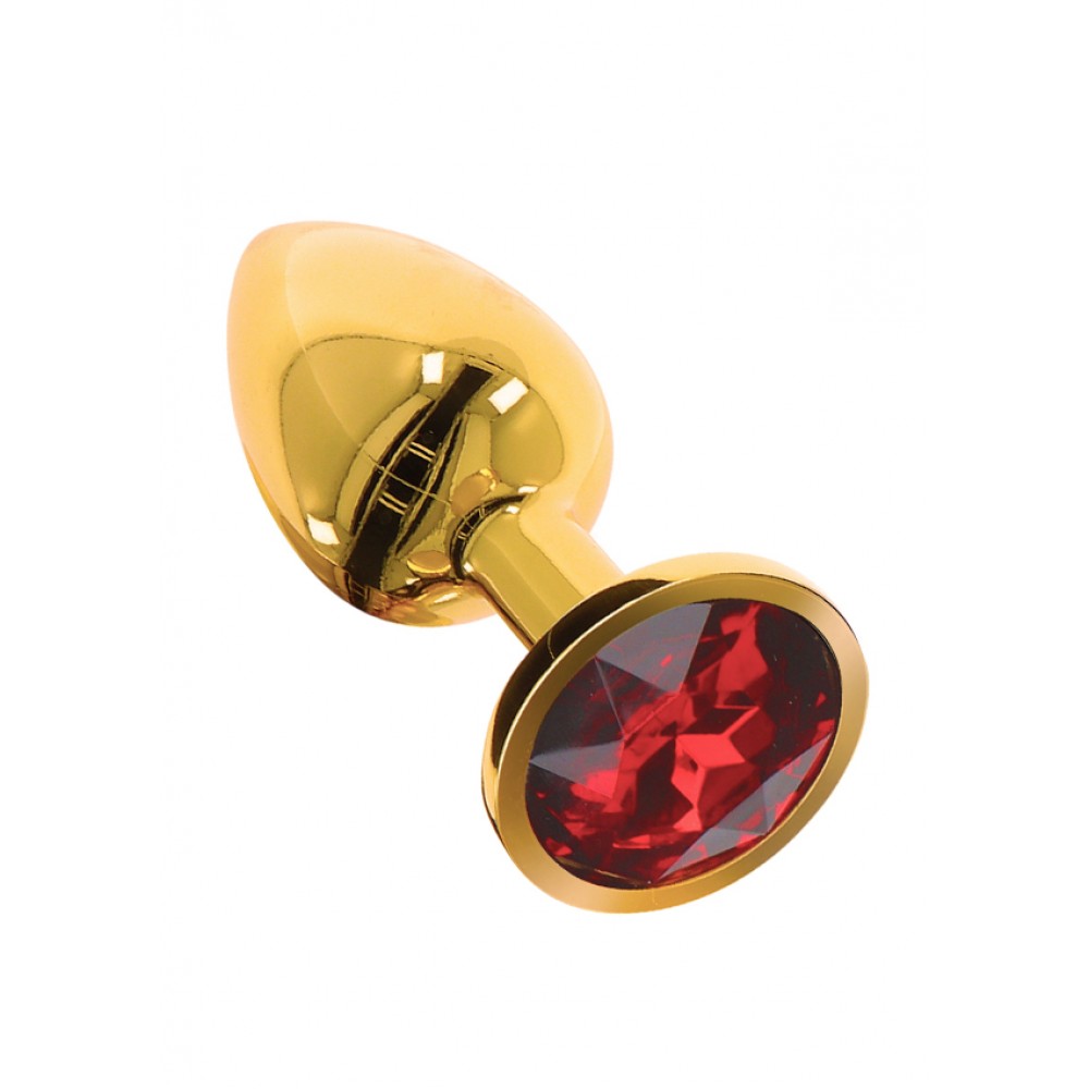  - Анальна пробка S із кристалом Taboom, золота 2