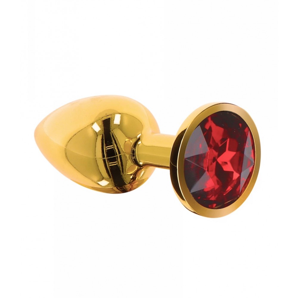  - Анальна пробка S із кристалом Taboom, золота 3