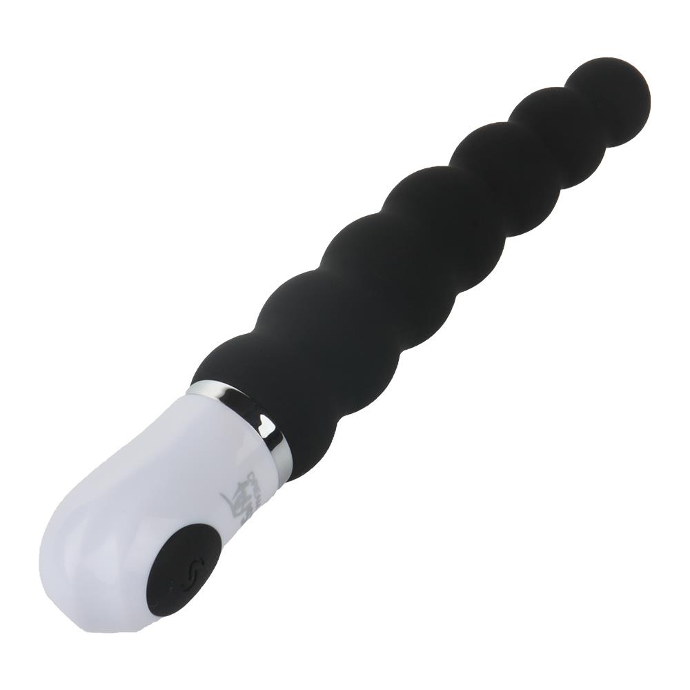 Анальные игрушки с вибрацией - Анальная виброёлка Dream Toys Essentials P-Spot Caterpillar, черная, 15 × 2,5 см 2