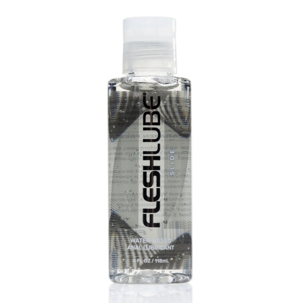 Анальные смазки - Анальный лубрикант на водной основе Fleshlube Slide, 118 ml