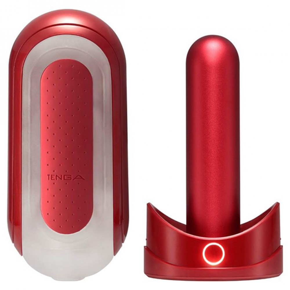 - Эксклюзивный набор Мастурбатор с нагревом FLIP 0(ZERO) RED & WARMER SET