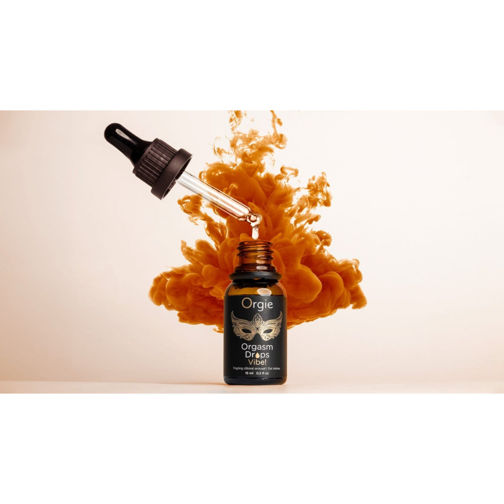 Хиты продаж - Клиторальные капли с вибрацией Orgie ORGASM DROPS VIBE, 15 мл 1