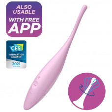 Клиторальный вибратор Satisfyer Twirling Joy с управлением через приложение, розовый