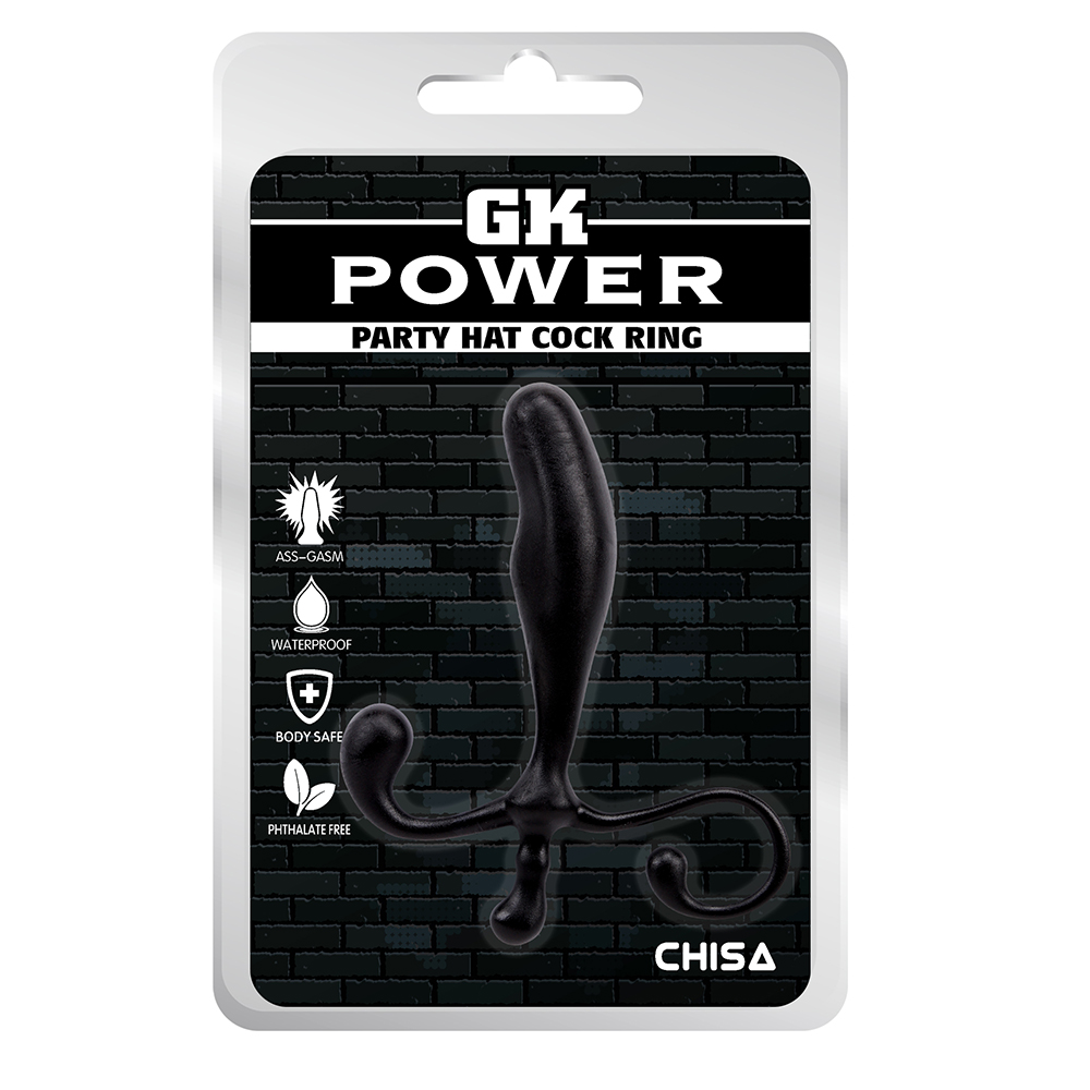 Массажер простаты - Массажер простаты Chisa GK Power Party Hat Cock Ring Black