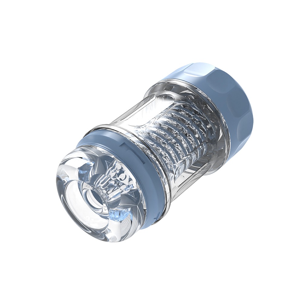 Разное - Мастурбатор в колбе Chisa MX Spiral Cup Stron прозрачно-голубой 1