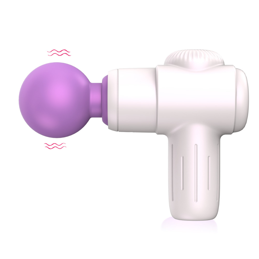 Різне - Міні-масажер Every Night Toys Candice біло-фіолетовий, 10 режимів вібрації